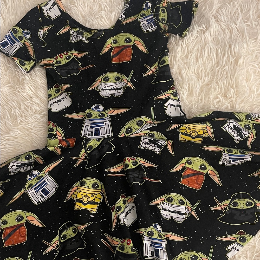 Wild Rich Kids Star Wars Baby Yoda Dress